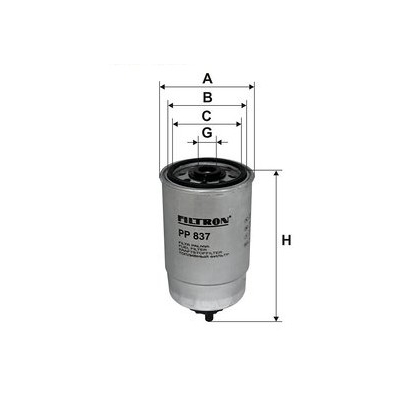 Filtr paliwa FILTRON pp837
